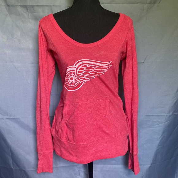 Wright & Ditson Red Wings Large Red And White Long Sleeve Sweatshirt - Picture 1 of 5